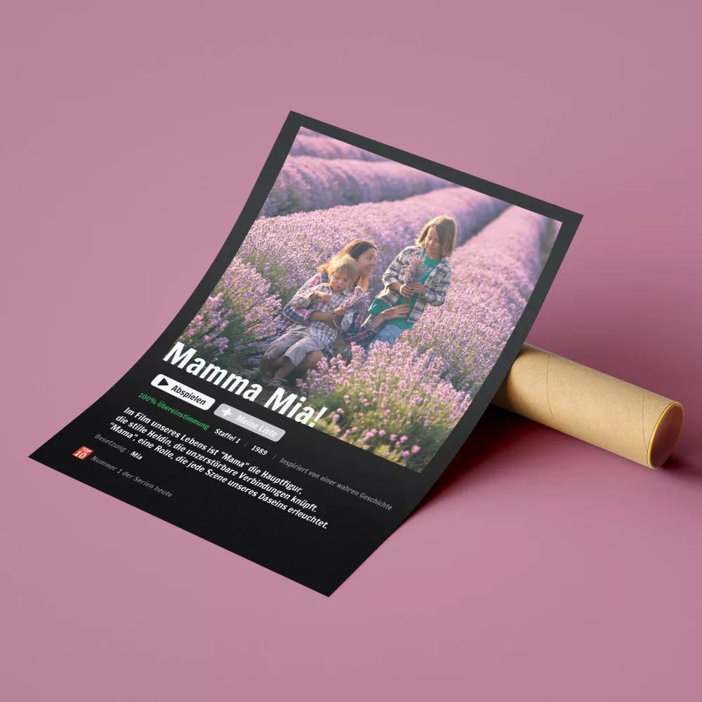 Personalisierbares Streaming-Poster
