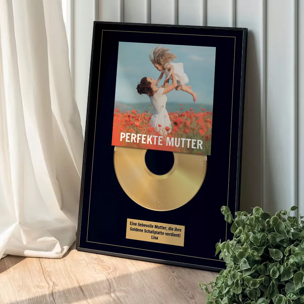 Personalisierbares Goldene Schallplatte Poster