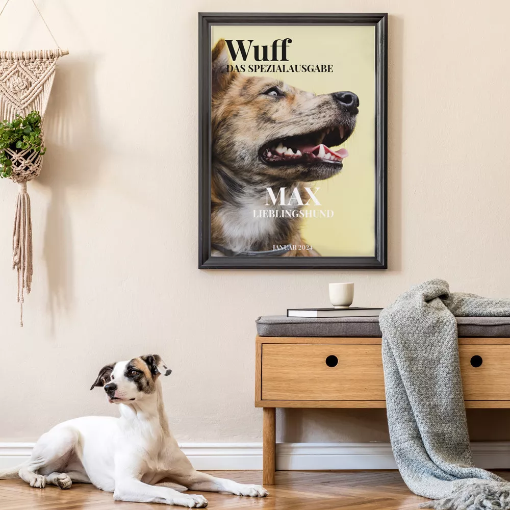 Personalisierbares Hund-und-Katze Poster