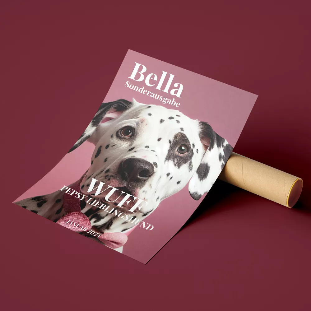 Personalisierbares Hund-und-Katze Poster