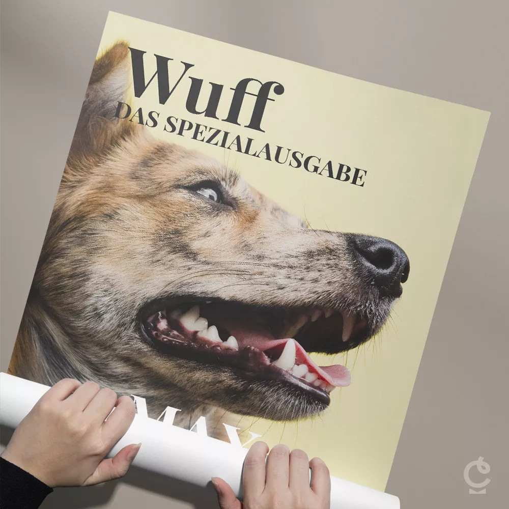 Personalisierbares Hund-und-Katze Poster