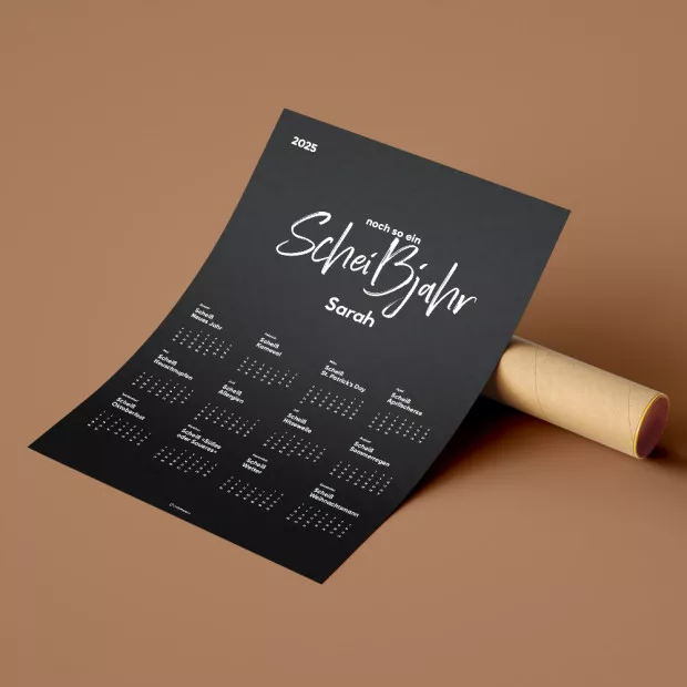 Kalender zum Kotzen 2025 mit anpassbaren Monaten
