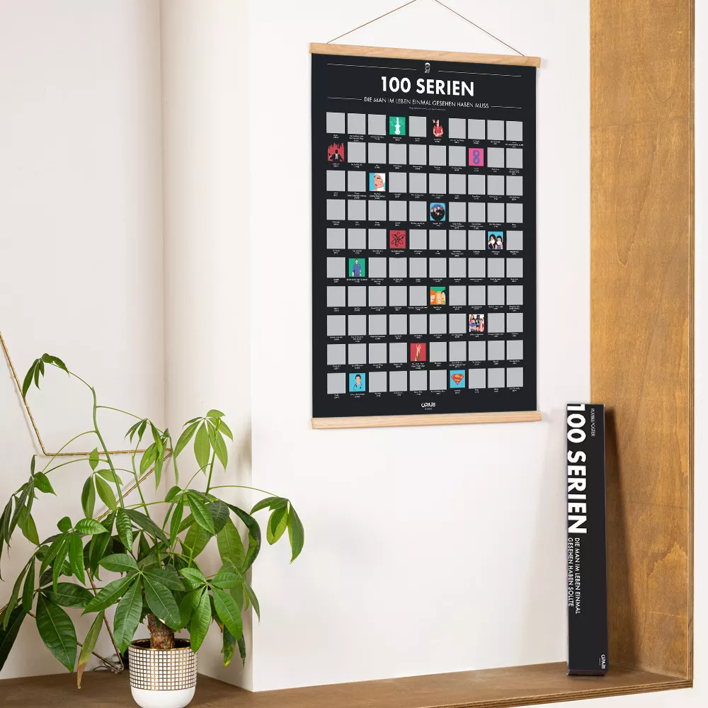 Rubbelposter 100 Serien die Man im Leben Einmal Gesehen Haben Sollte