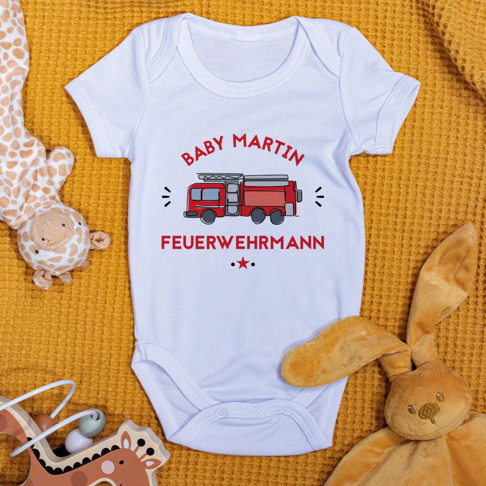 Body Baby Feuerwehr Personalisierbares