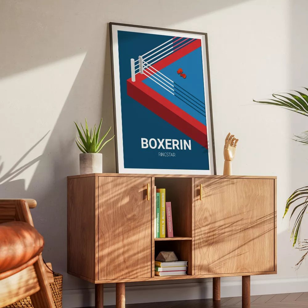 Personalisierbares Boxen Poster