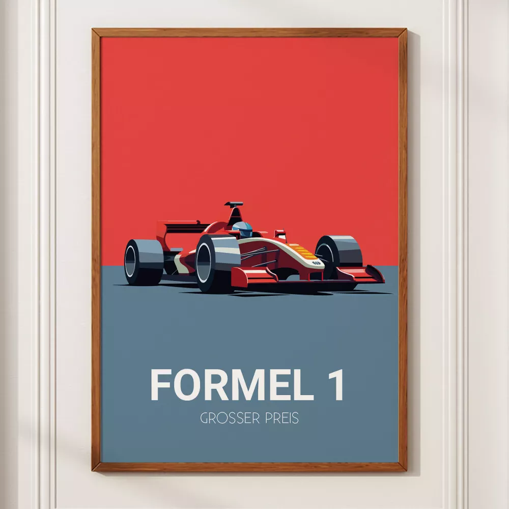 Personalisierbares Formel 1 Poster
