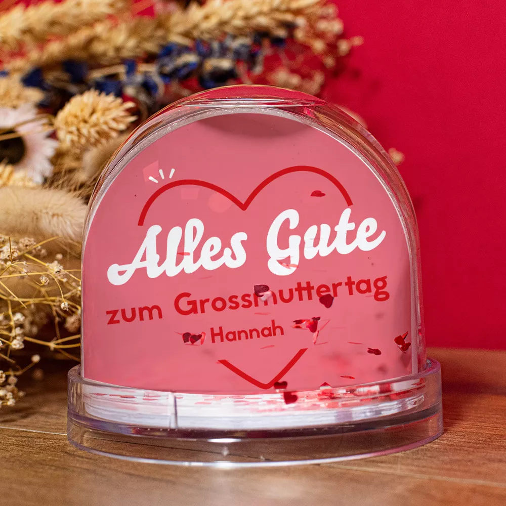 Schneekugel Alles Gute zum Geburtstag Anpassen