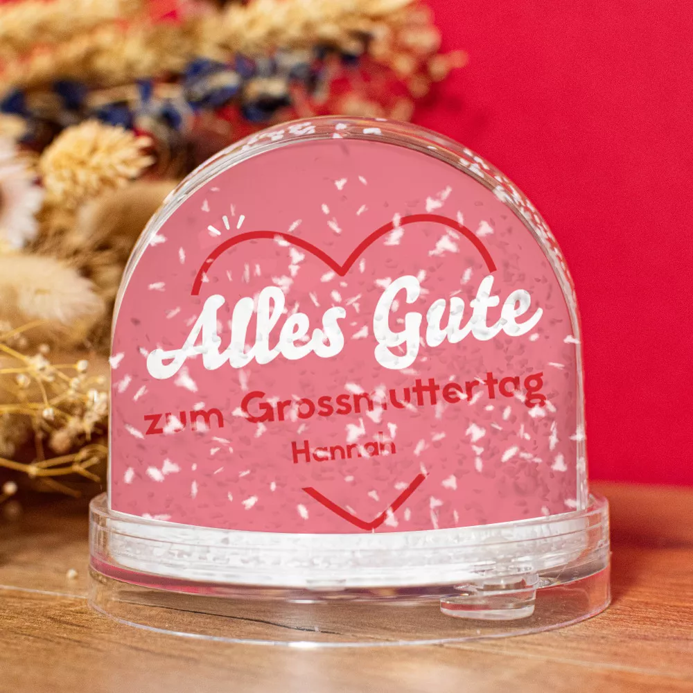 Schneekugel Alles Gute zum Geburtstag Anpassen