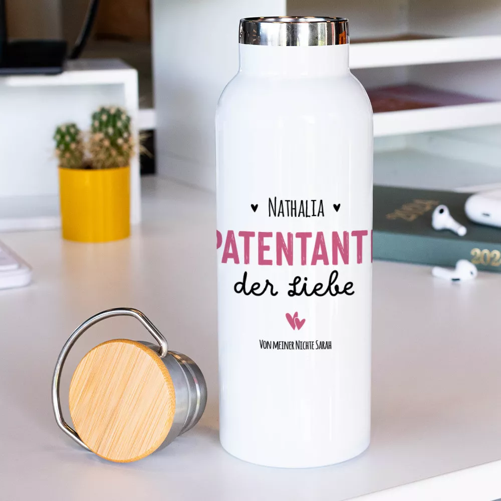 Personalisierbare Isolierflasche für die beste Patentante