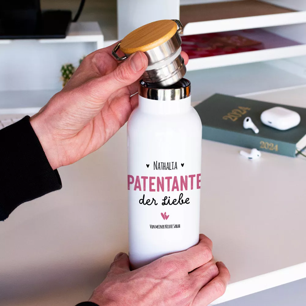 Personalisierbare Isolierflasche für die beste Patentante