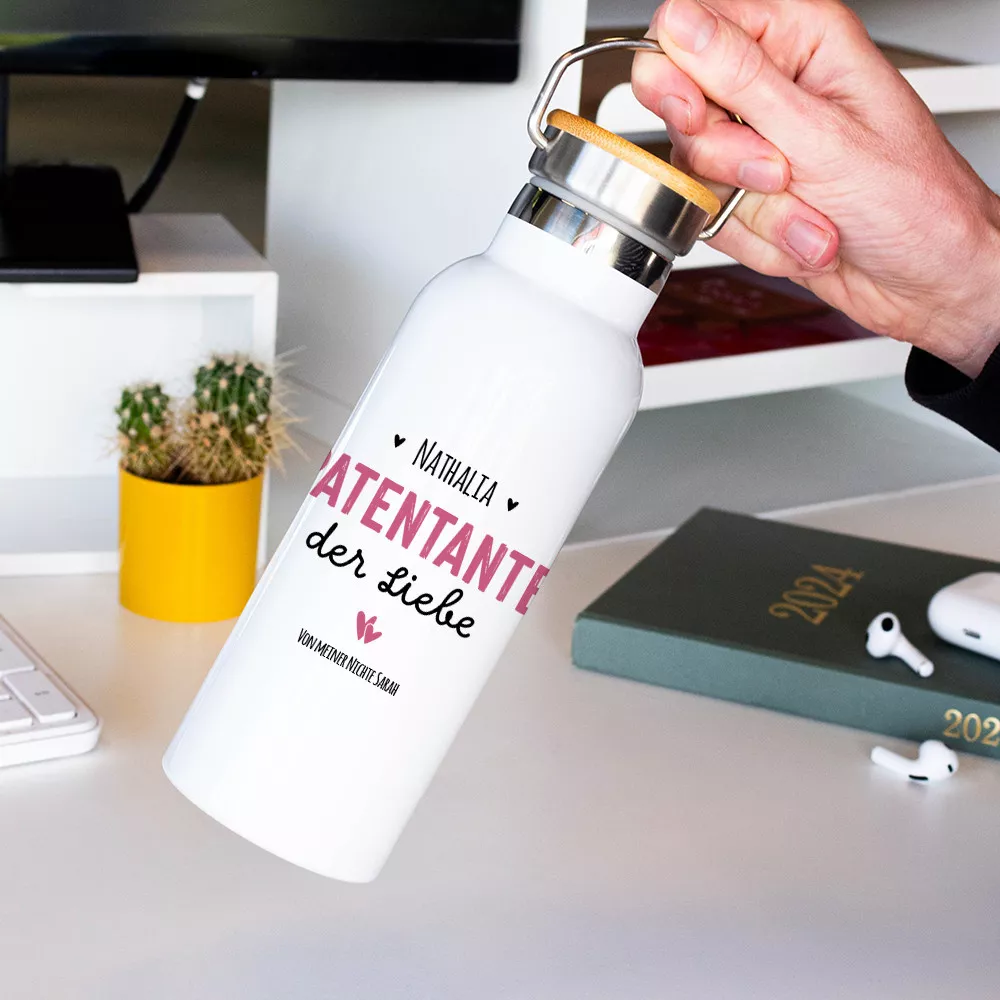 Personalisierbare Isolierflasche für die beste Patentante