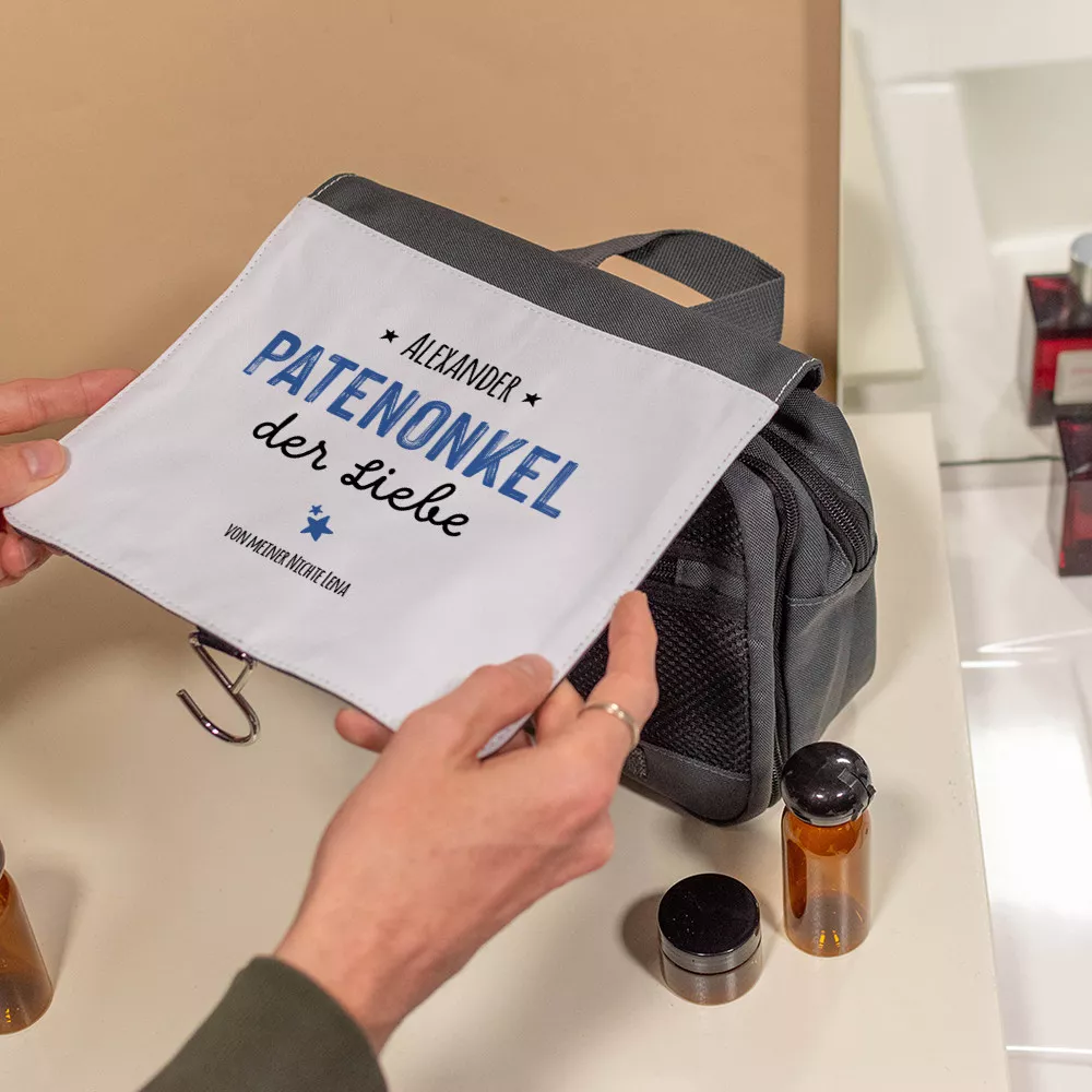 Toiletry Bag Godfather zur Personalisierung