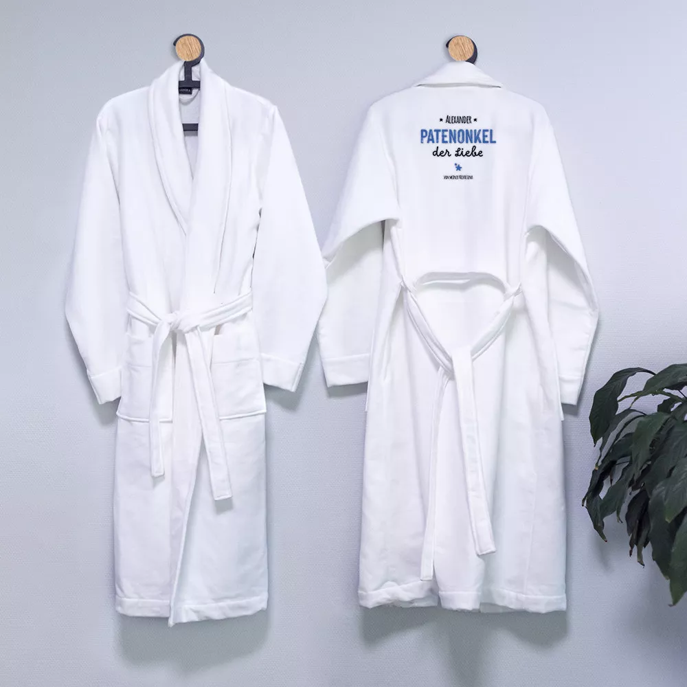 Bademantel Pate mit Personalisierung