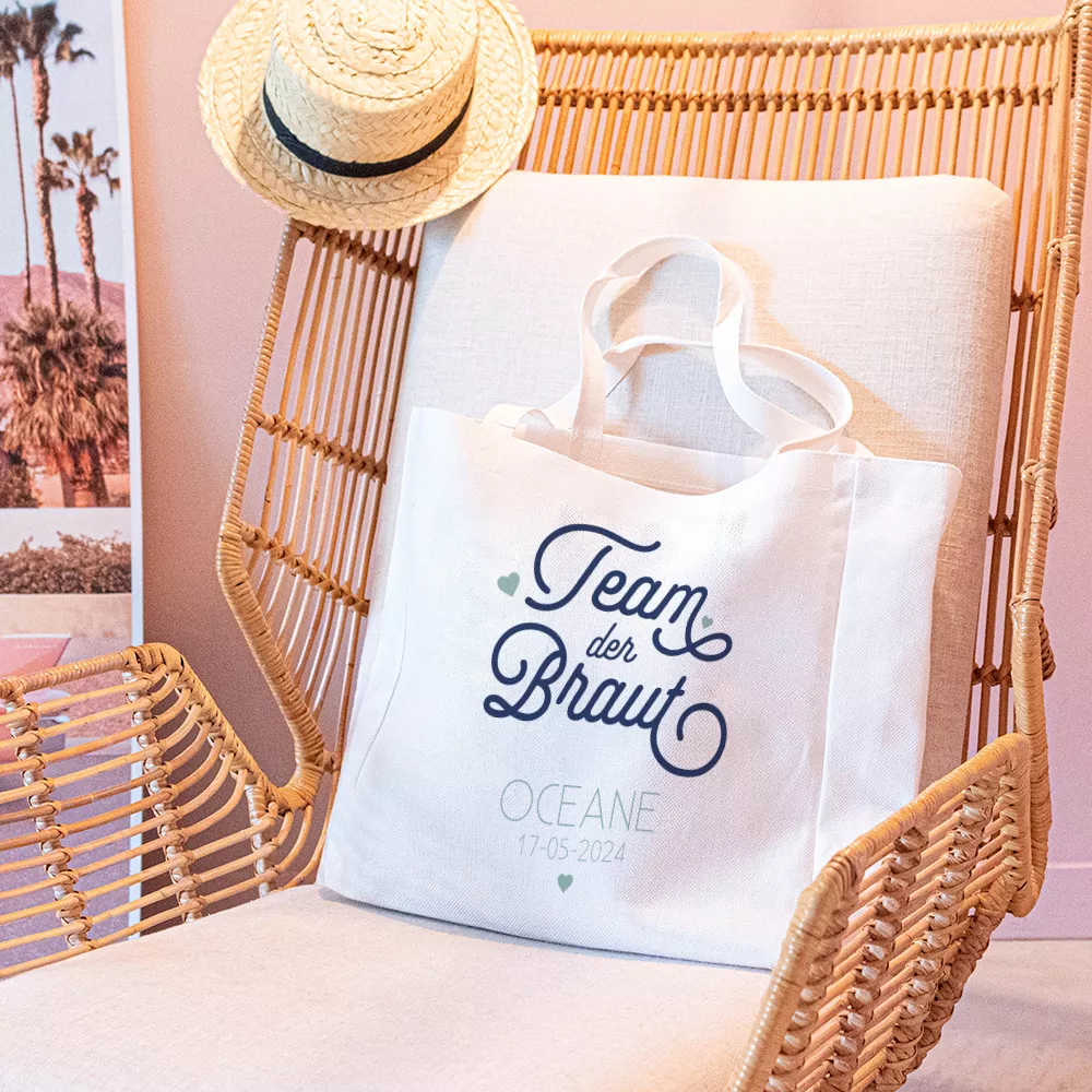 Personalisierte Stofftasche für den Junggesellinnenabschied