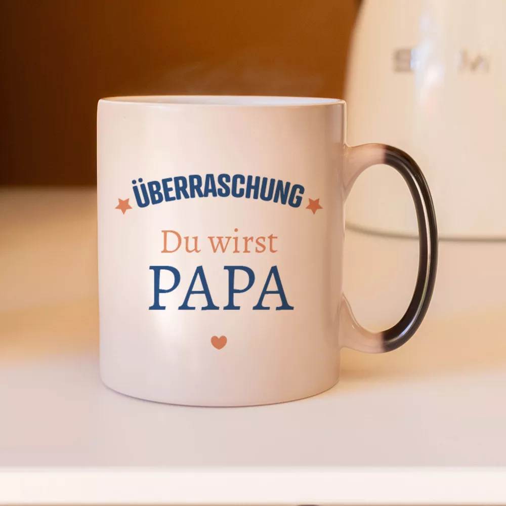 Becher mit Thermoeffekt Überraschungsankündigung zum Personalisieren