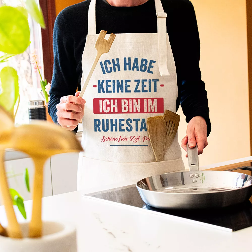 Rentner-Schürze zum Personalisieren