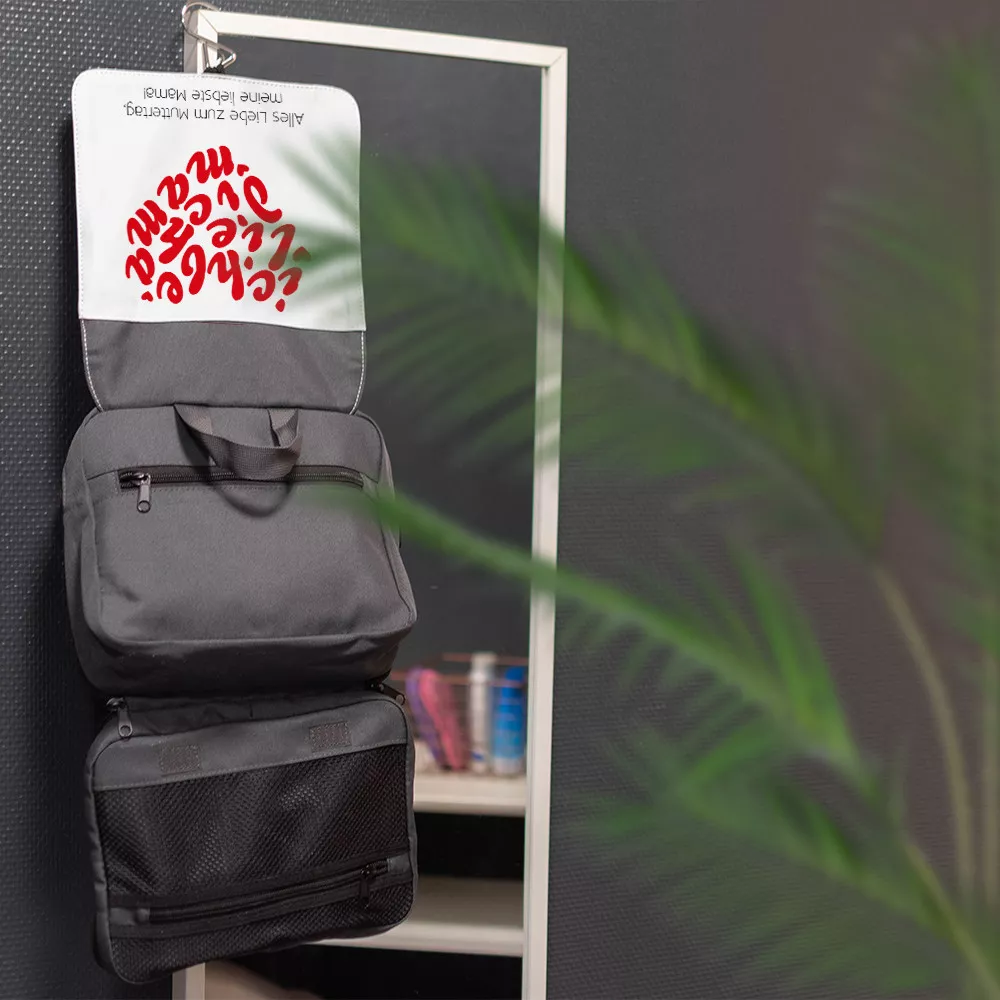 Personalisierbare Kulturtasche „Ich liebe dich, Mama“