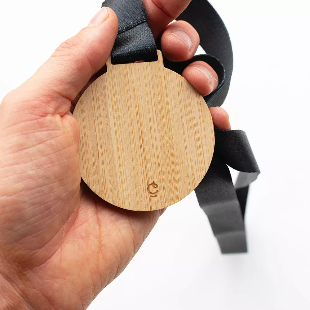 Personalisierbare Holzmedaille „Ich liebe dich, Mama“