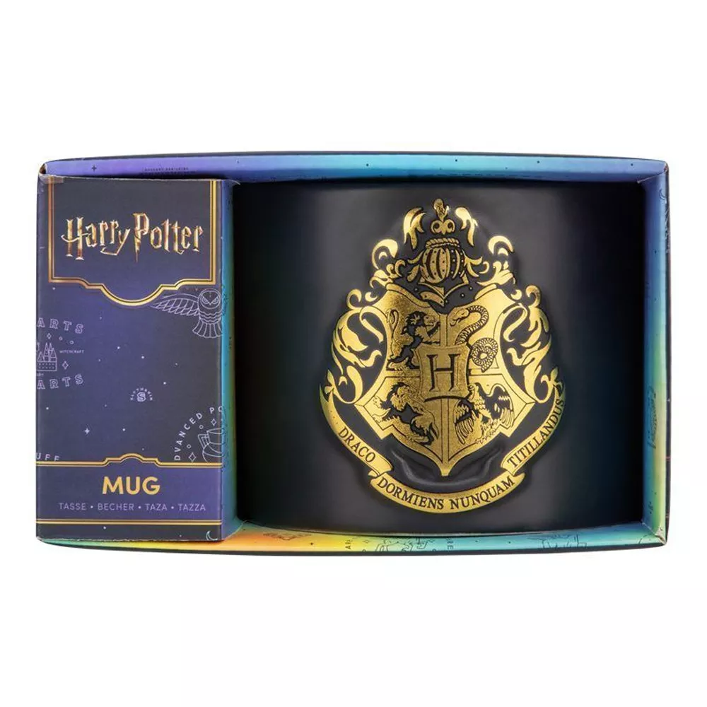 Harry Potter Becher mit erhabenem Hogwarts Wappen