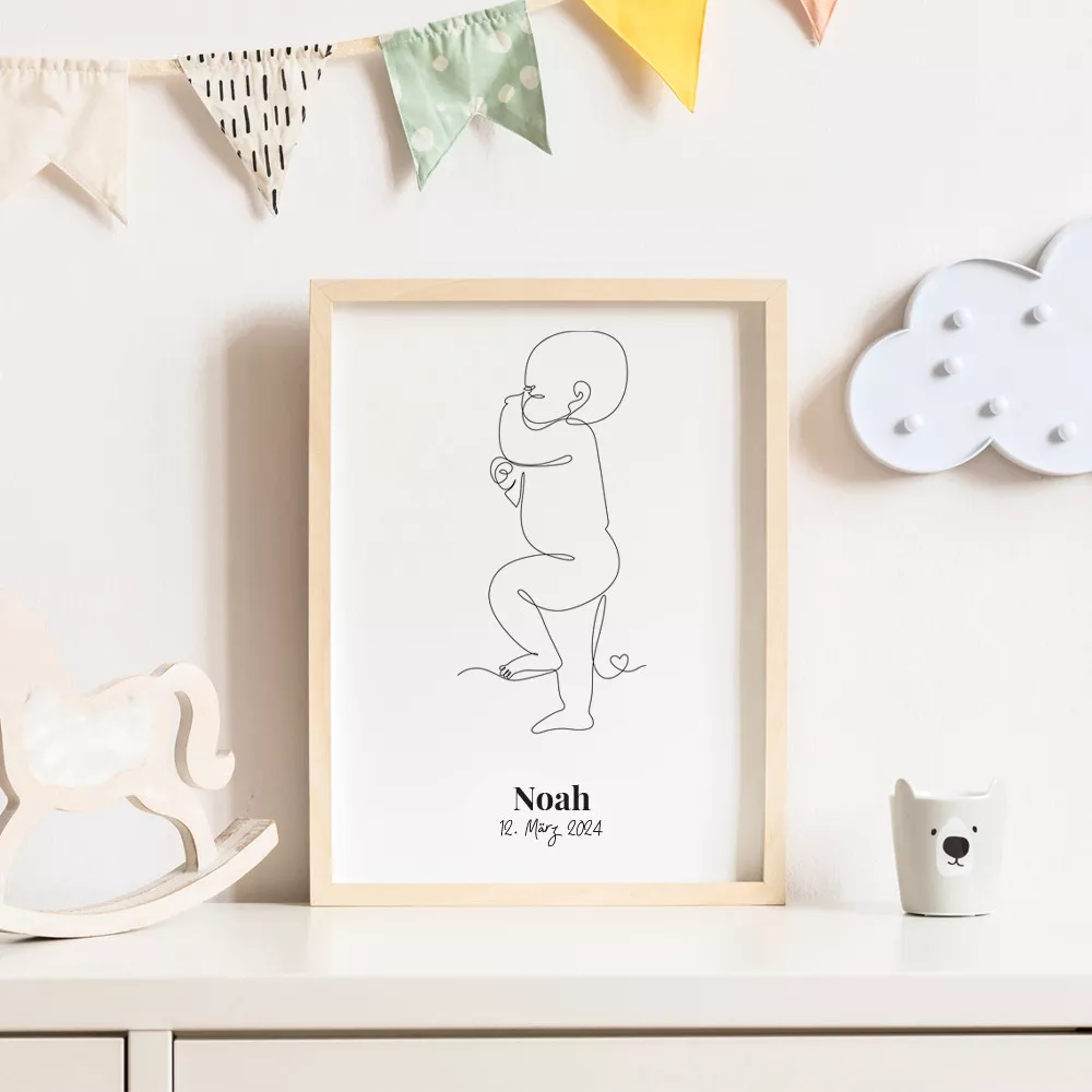 Personalisierbares Baby Poster