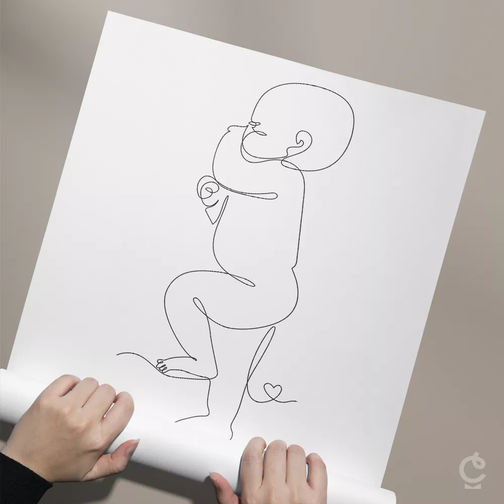 Personalisierbares Baby Poster