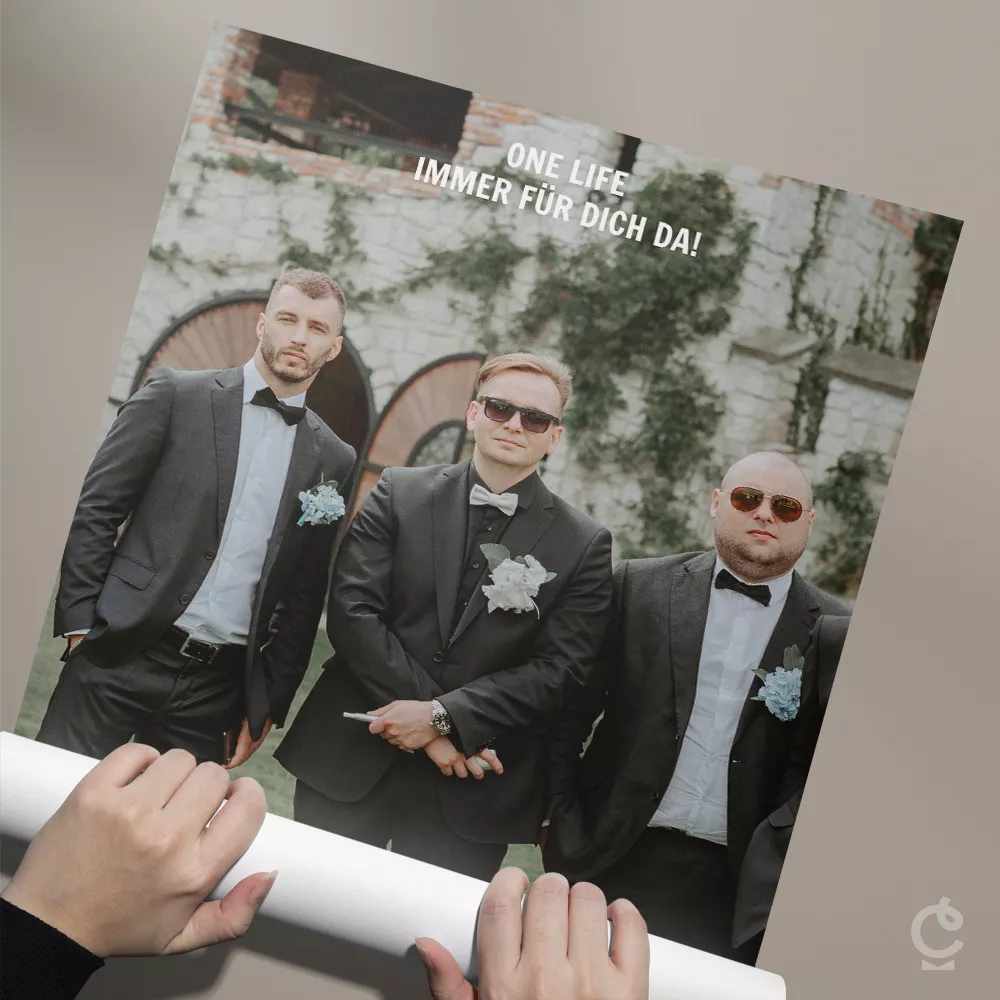 Personalisierbares Filmplakat