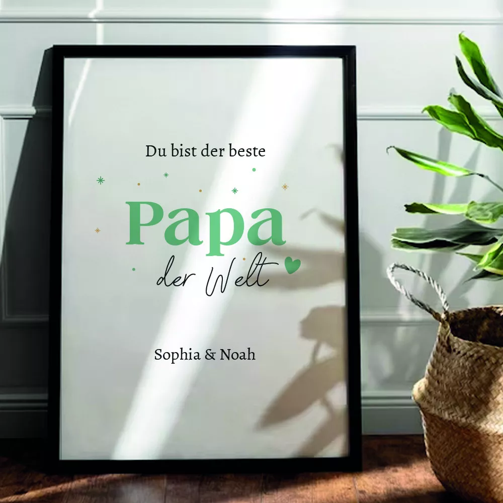 Personalisierbares Papa Poster