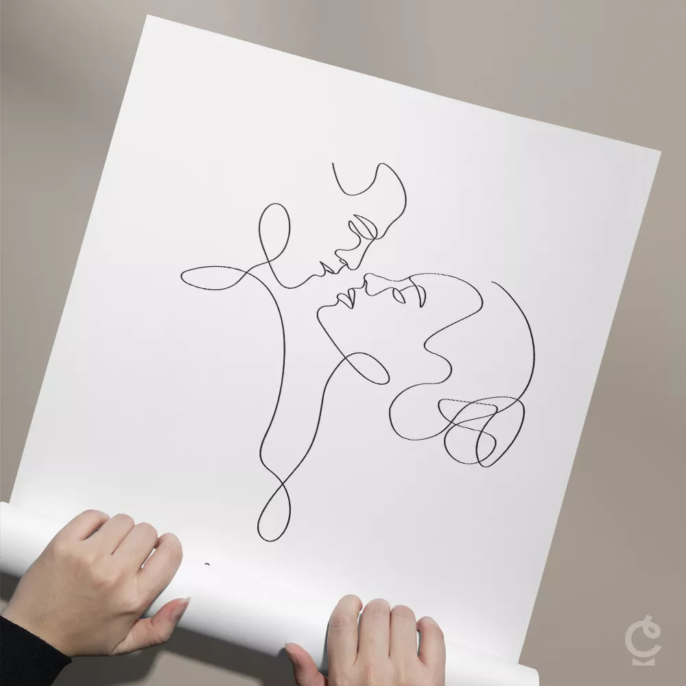 Personalisierbares Paar Poster