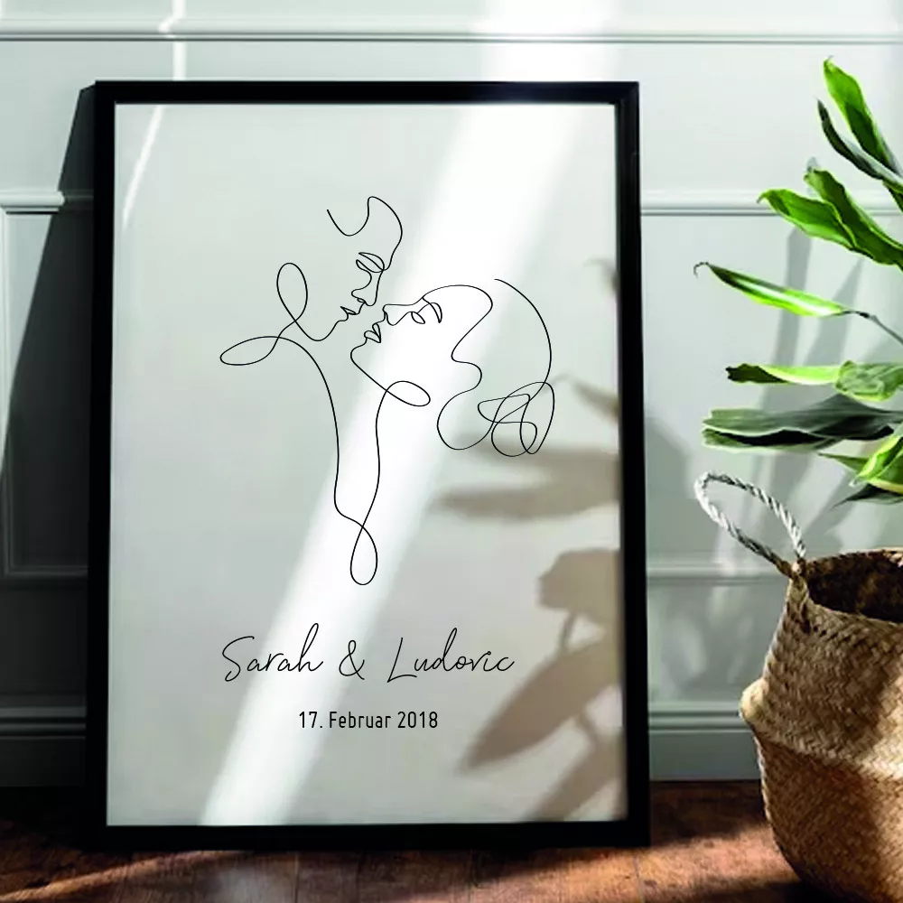 Personalisierbares Paar Poster