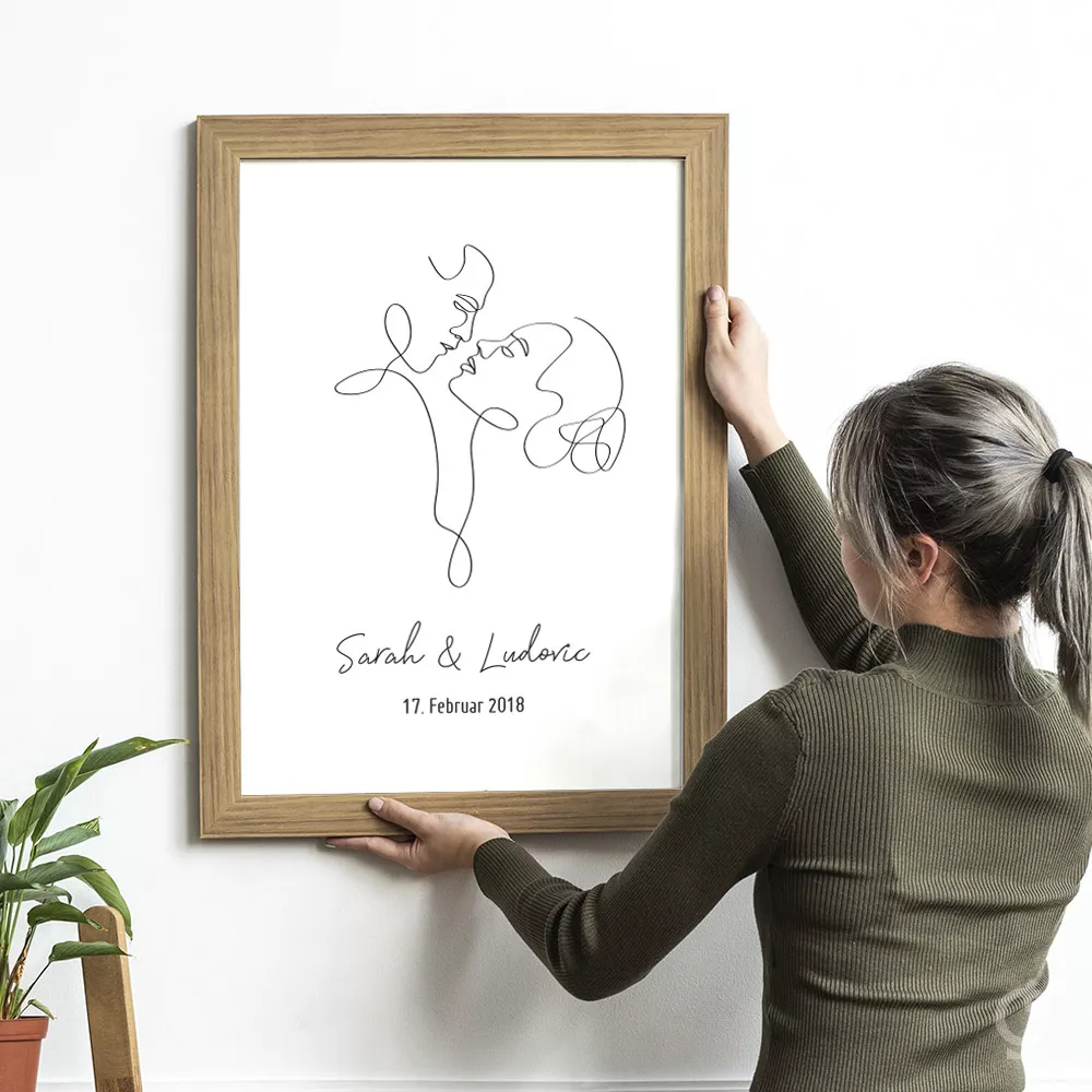 Personalisierbares Paar Poster