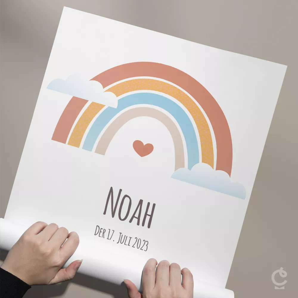 Personalisierbares Geburts Poster