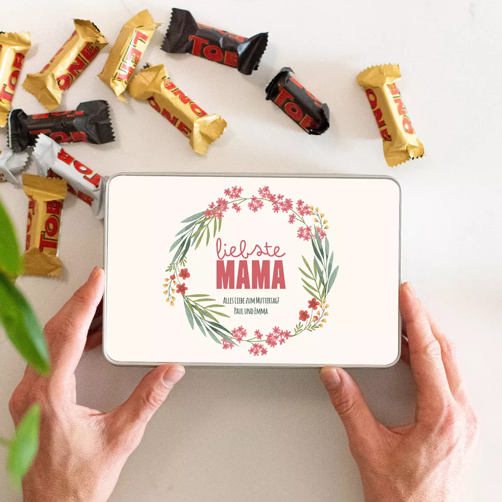 Süßigkeitenbox für Mama individuell gestalten