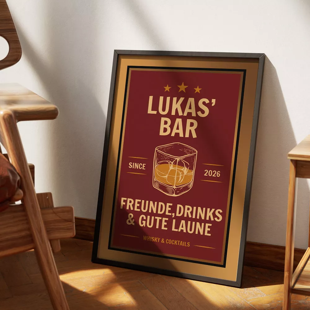 Bar-Schild zum Anpassen
