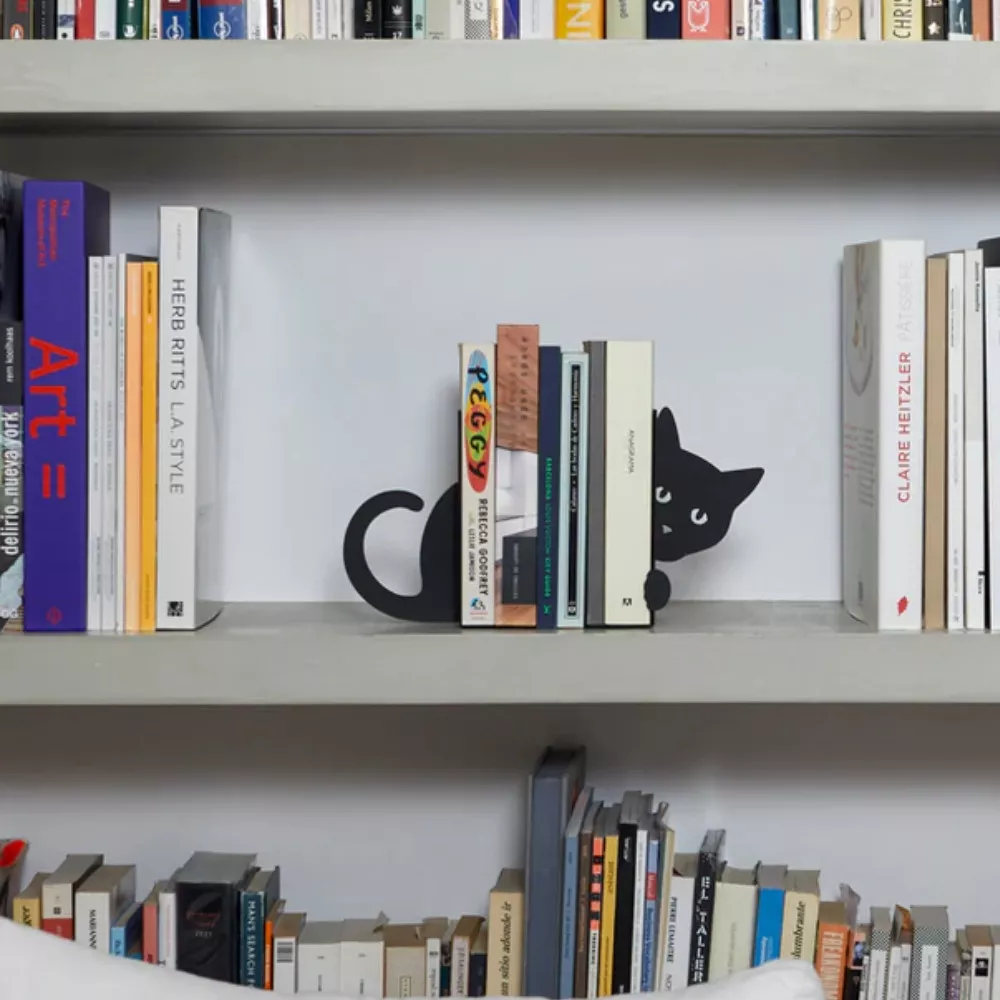 Buchstütze Katze