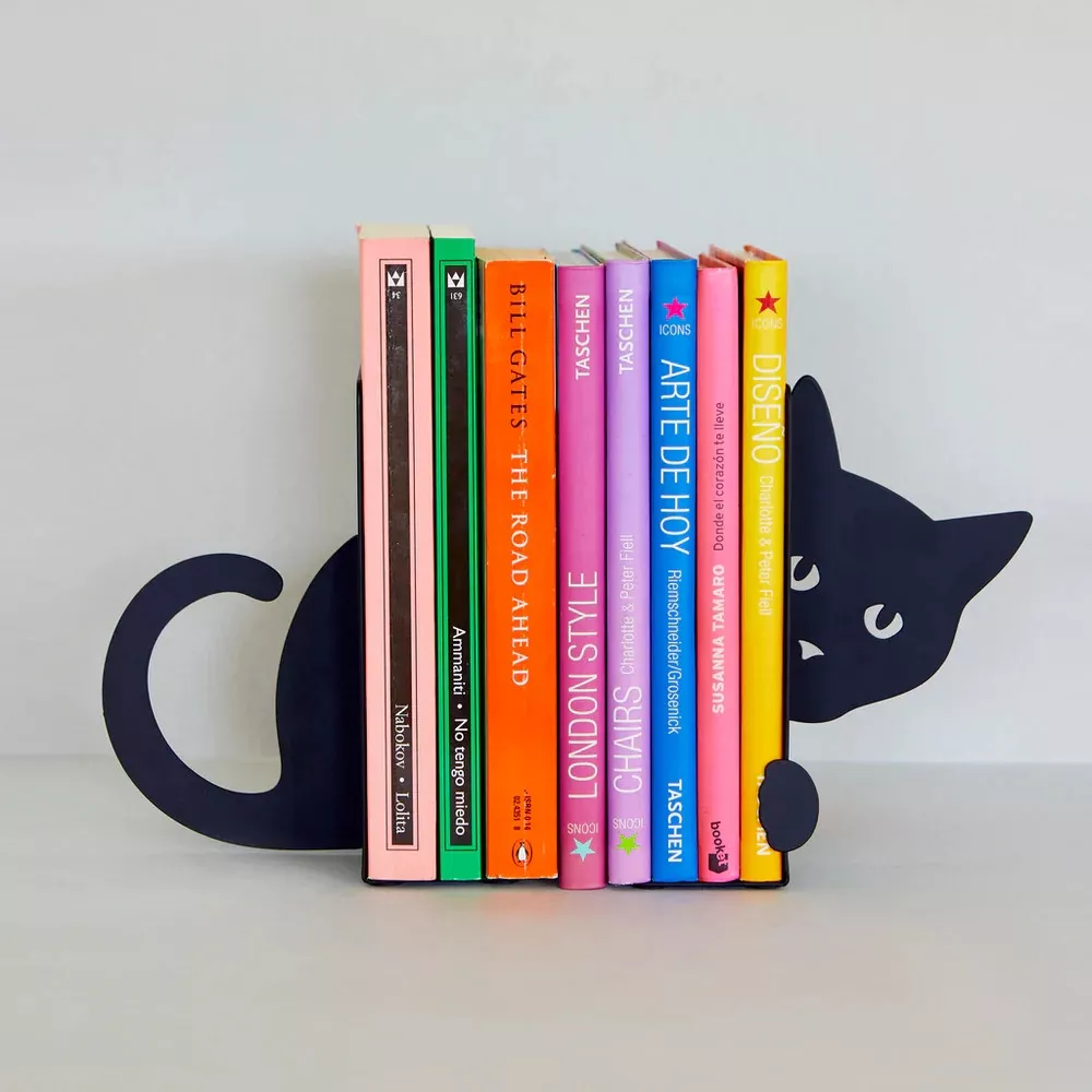 Buchstütze Katze