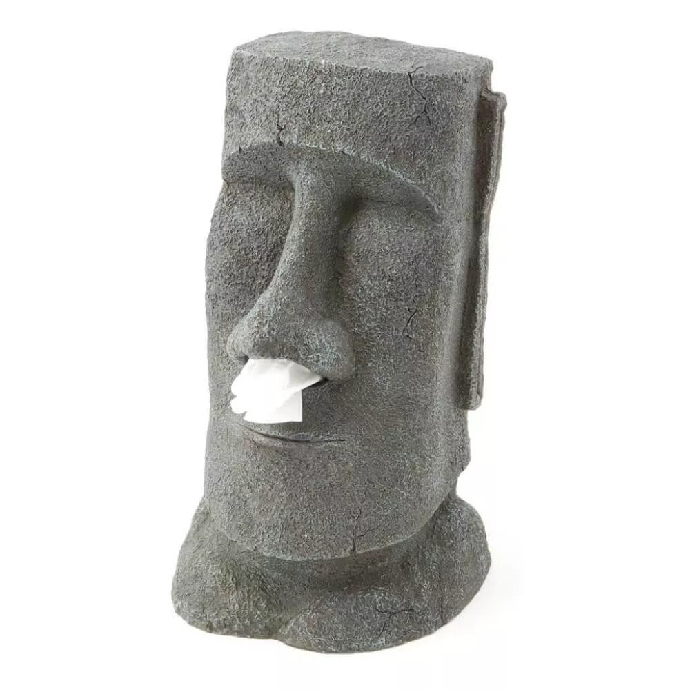 Moai Taschentuchspender enrhumé ?