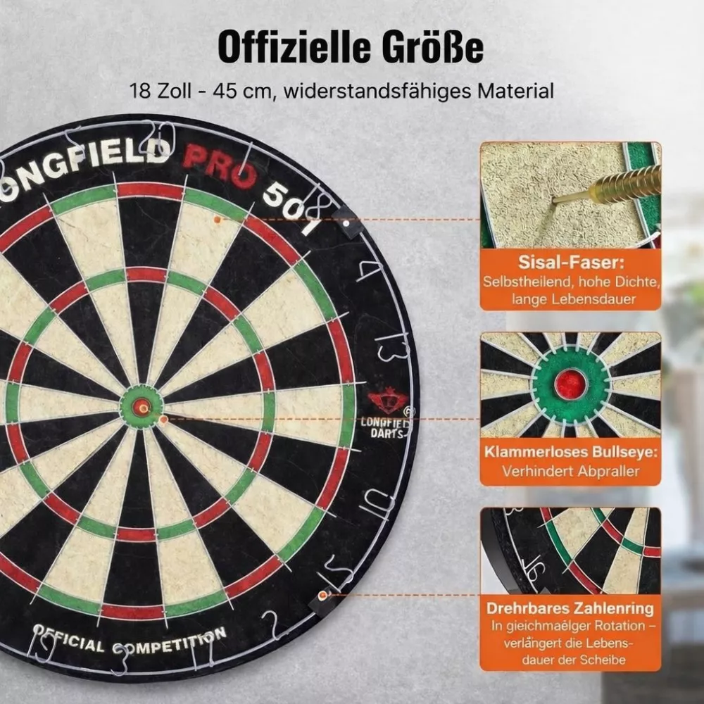 Dartscheiben Schrank aus Holz
