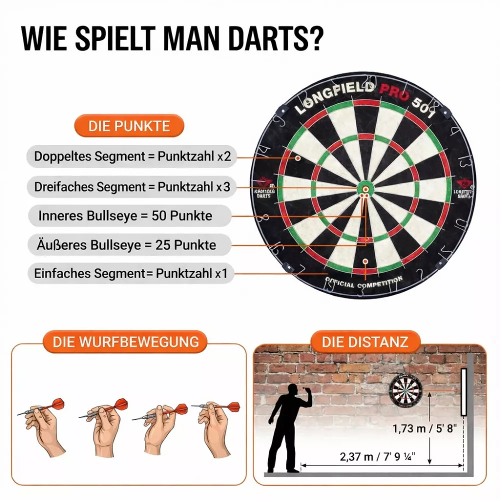 Dartscheiben Schrank aus Holz