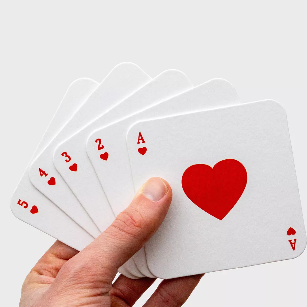 Pokerkarten-Untersetzer