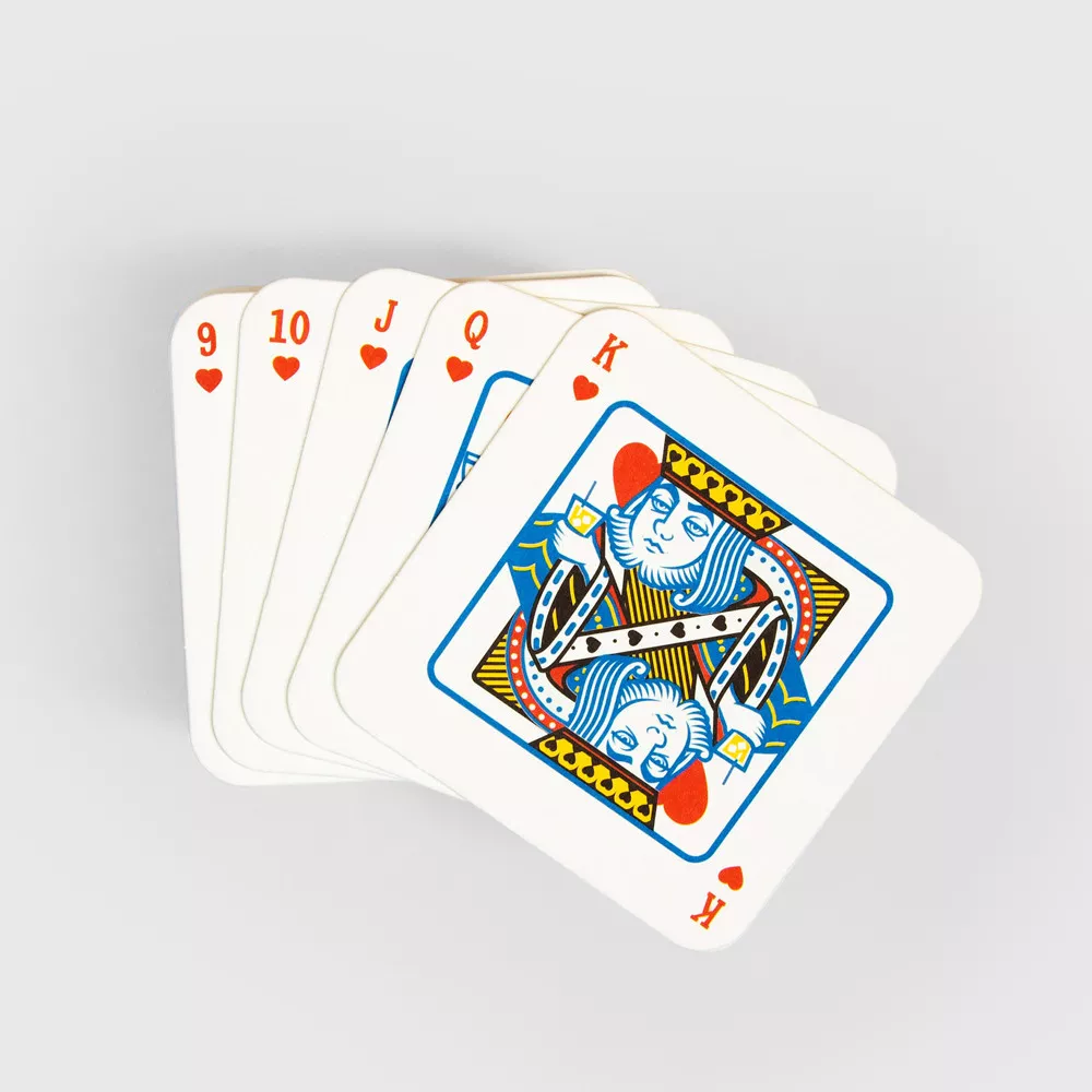 Pokerkarten-Untersetzer