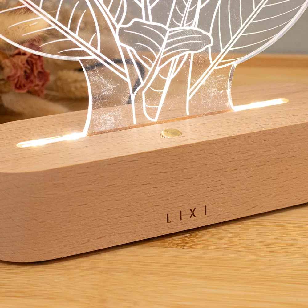 Personalisierbare Lixi XL Lampe Herz Paar