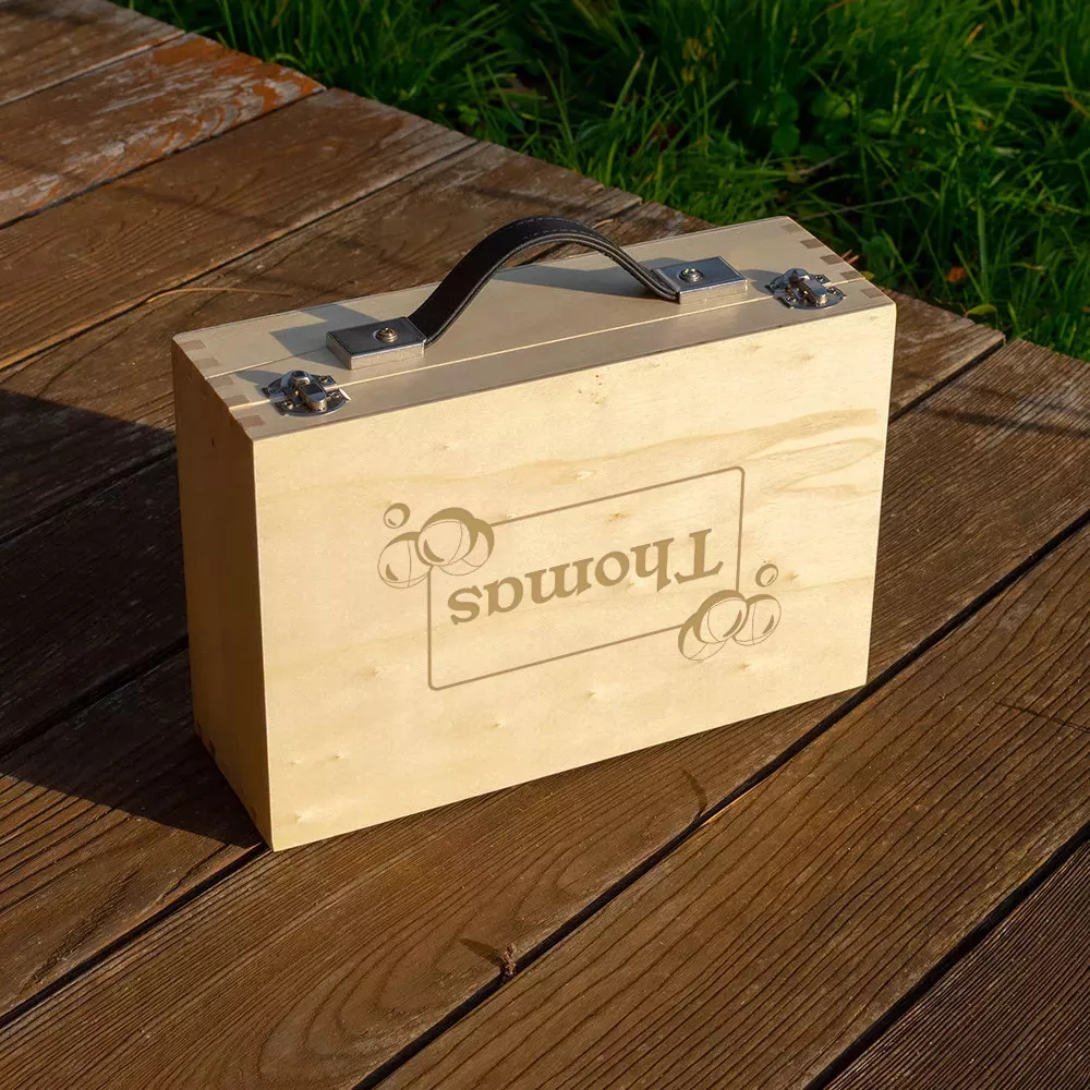 Personalisierter Boule-Koffer mit Namen