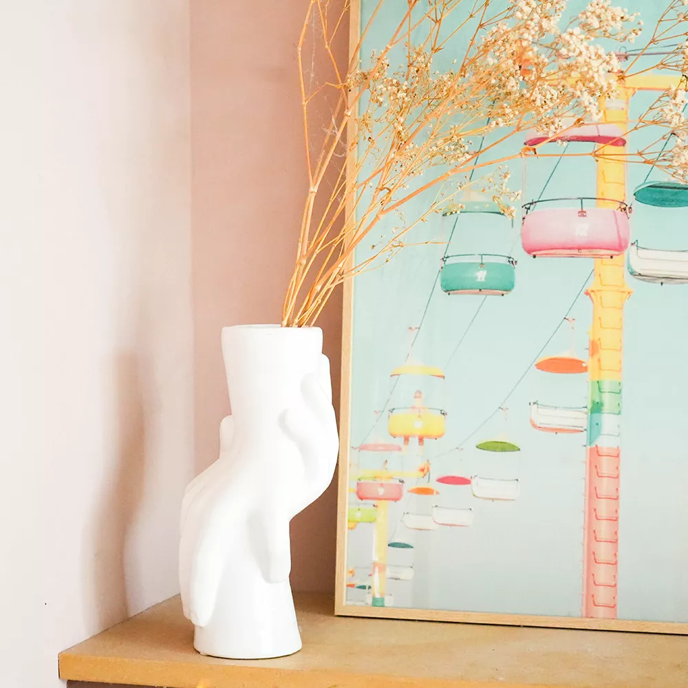 Vase Zwei Hände Die Florale Union