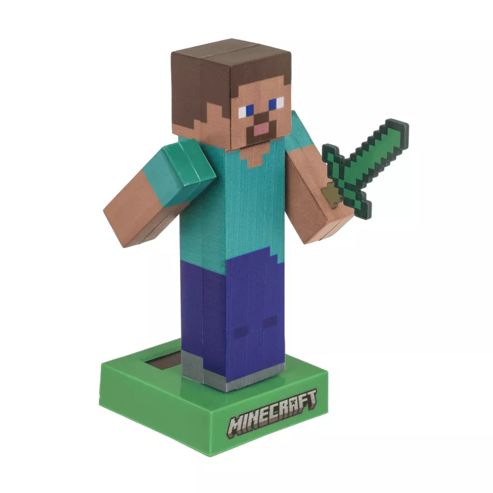 Articulated Solar Figurine Minecraft - Steve