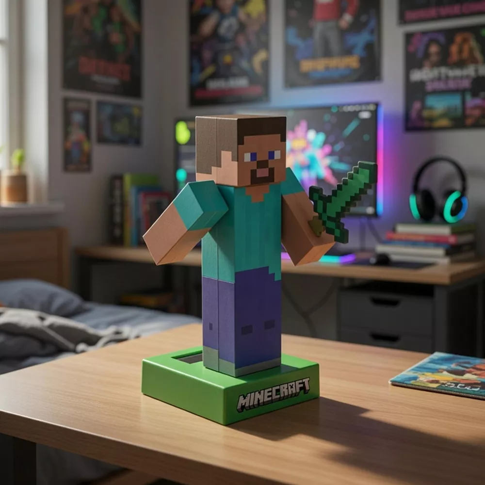 Articulated Solar Figurine Minecraft - Steve