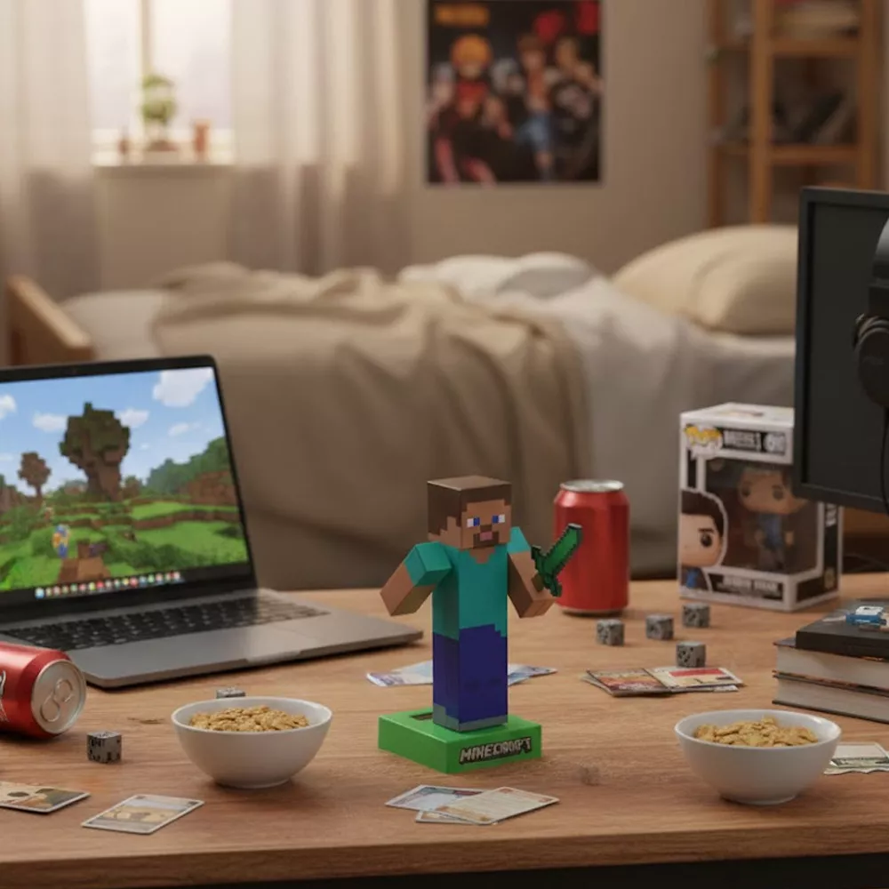 Articulated Solar Figurine Minecraft - Steve