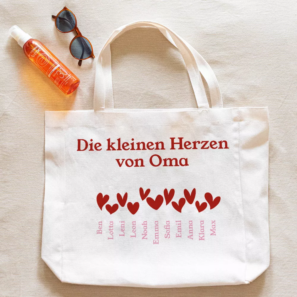 Tasche Oma und ihre Enkelkinder zum Personalisieren