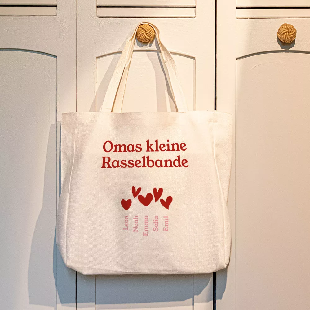 Tasche Oma und ihre Enkelkinder zum Personalisieren