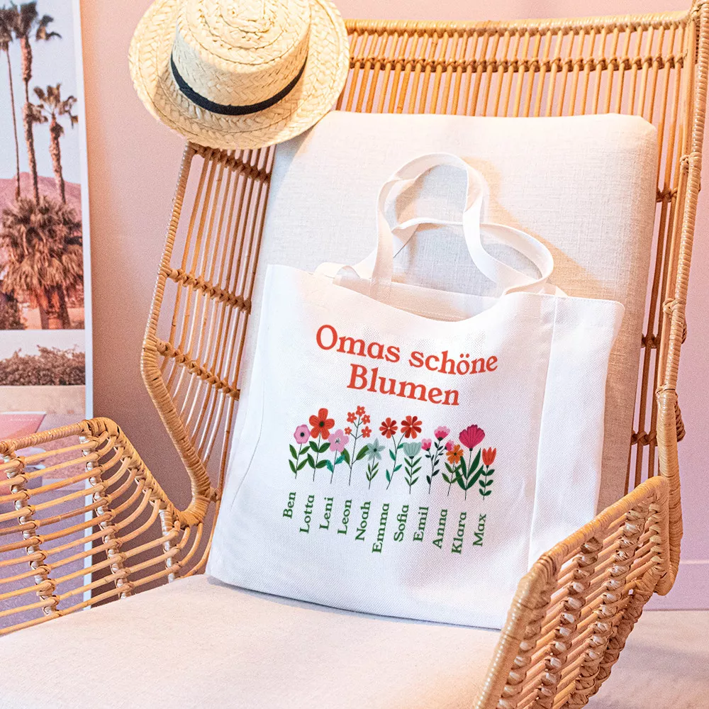 Tasche Oma und ihre Enkelkinder zum Personalisieren