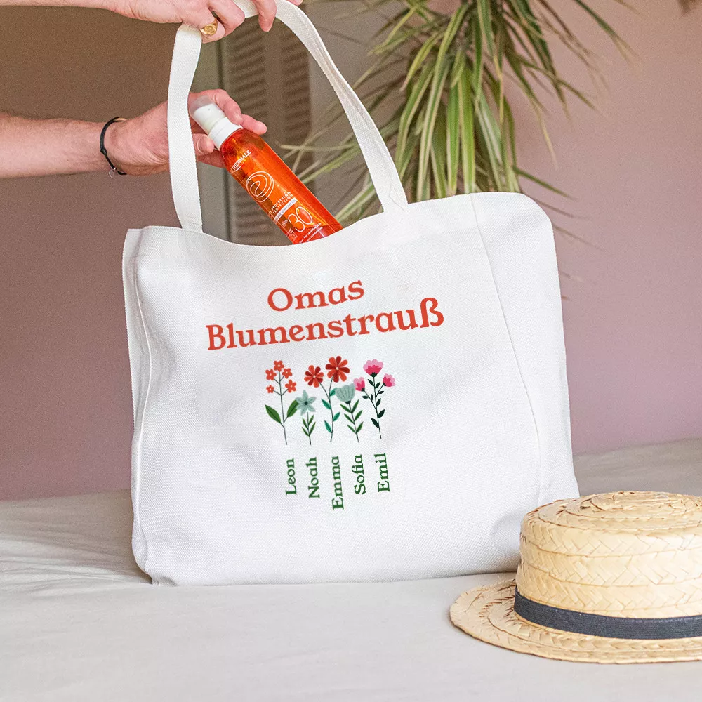Tasche Oma und ihre Enkelkinder zum Personalisieren